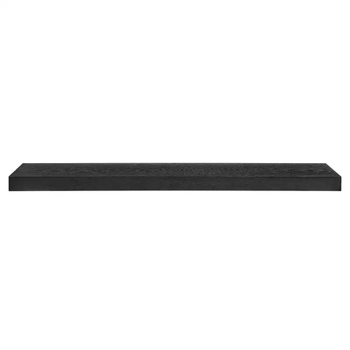 HomeRoots 43 Black Wooden Floating Shelf
