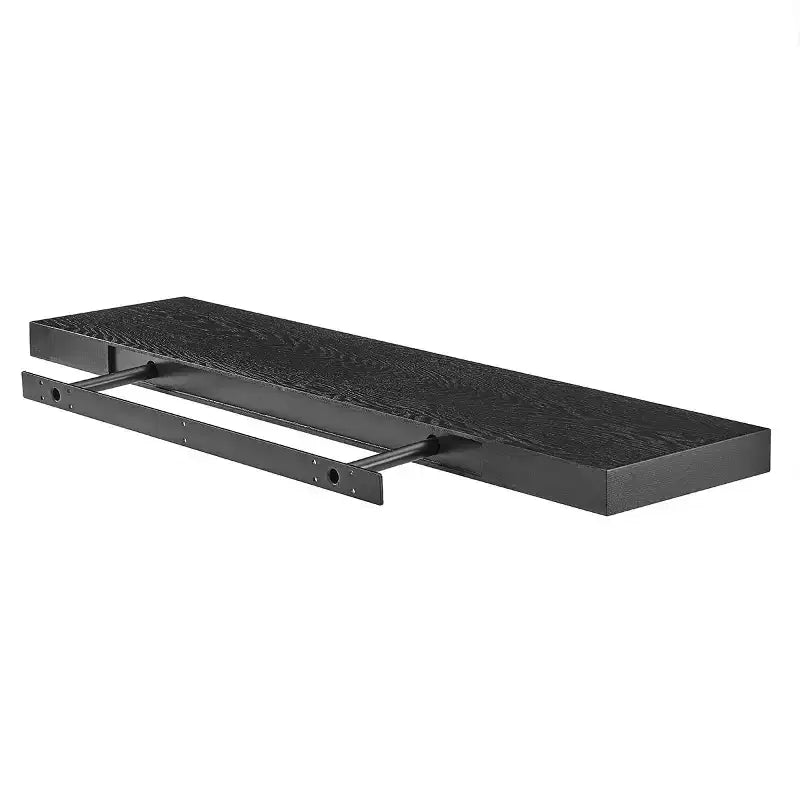 Étagère flottante murale en bois noir de 109 cm