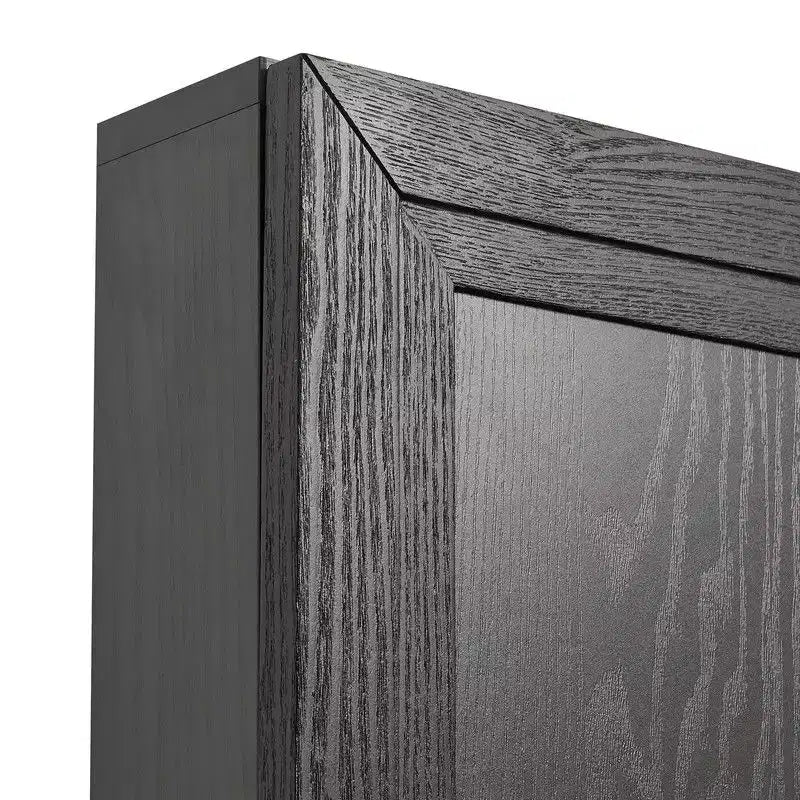 62 L x 31 H Buffet vaisselier avec étagères réglables pour cuisine, salle à manger, salon, noir