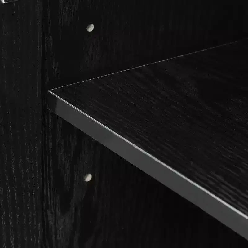 62 L x 31 H Buffet vaisselier avec étagères réglables pour cuisine, salle à manger, salon, noir