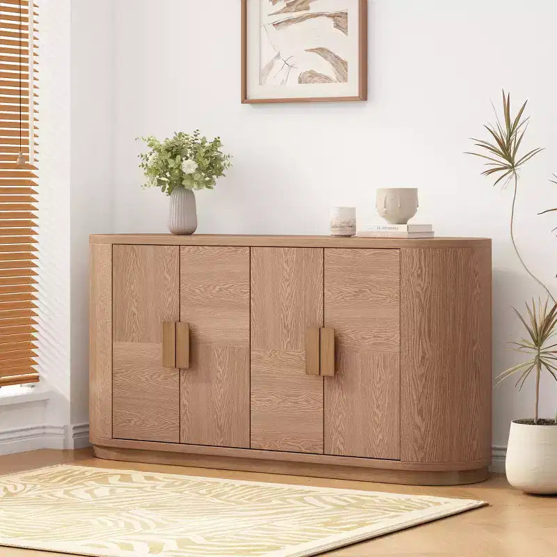 Buffet/Bahut moderne de 148 cm avec 4 portes et étagères réglables
