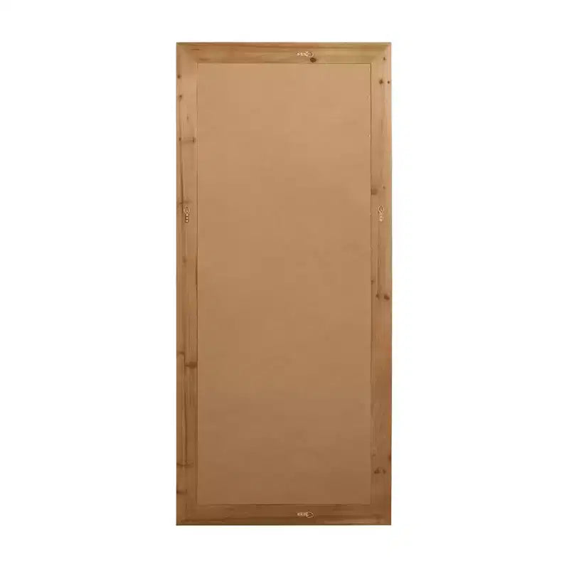 Miroir pleine longueur en bois massif à bord droit 71x31po à fixer au mur