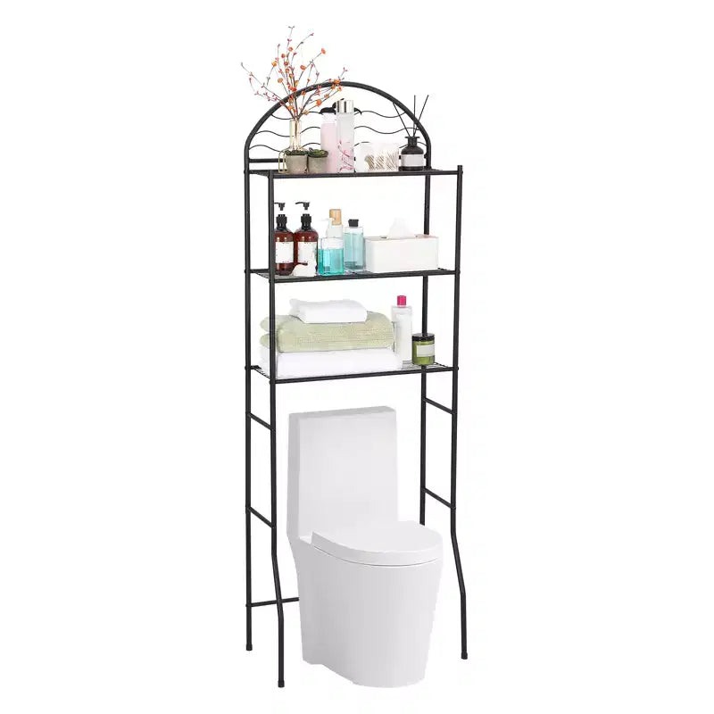 Étagère de rangement de salle de bain à 3 niveaux pour toilettes
