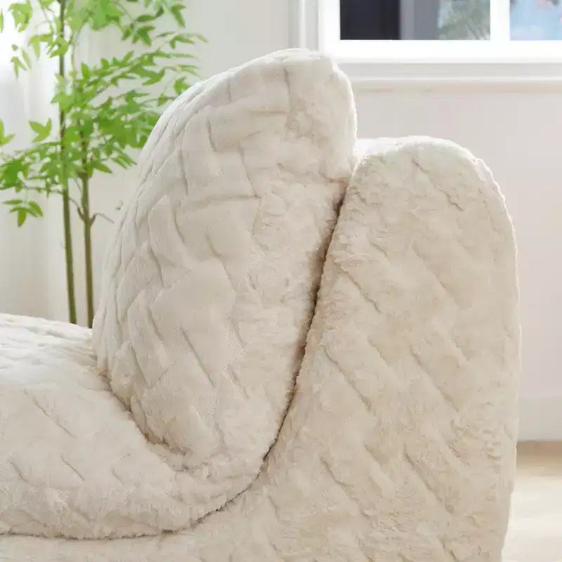 Fauteuil pivotant entièrement compressif avec pouf
