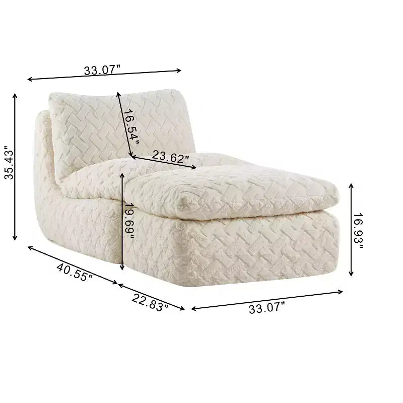 Fauteuil pivotant entièrement compressif avec pouf