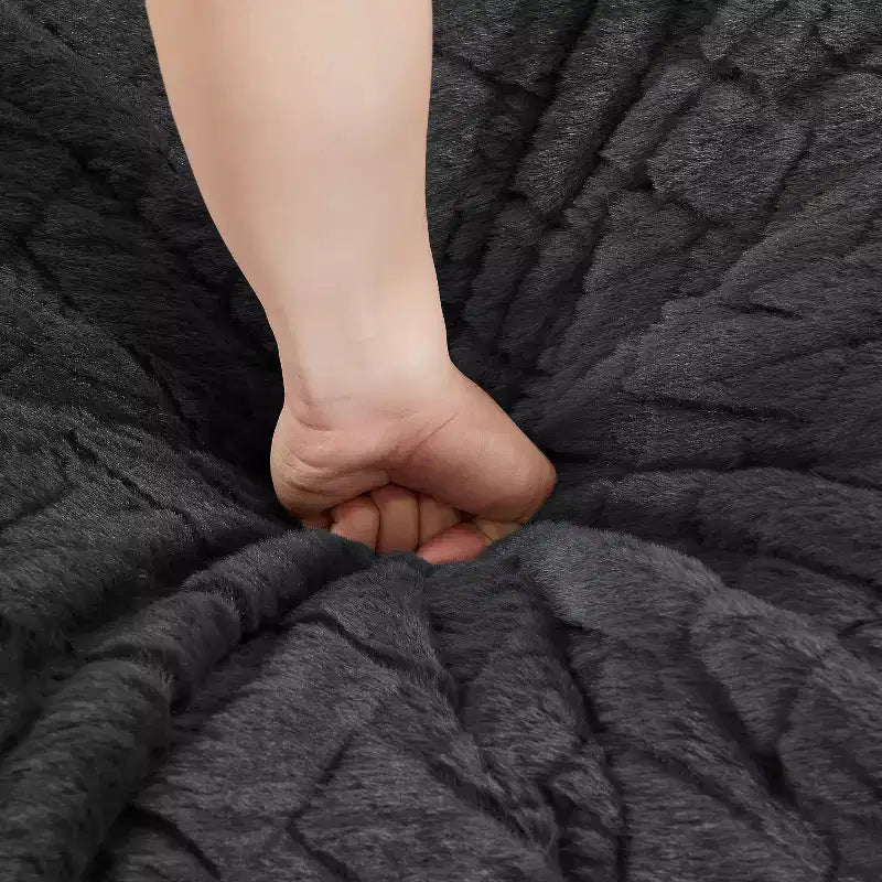 Fauteuil pivotant entièrement compressif avec pouf