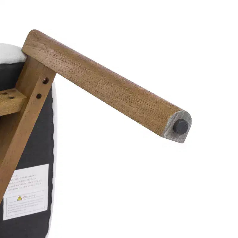 Chaises de salle à manger scandinaves modernes en bois d'hévéa avec assise rembourrée
