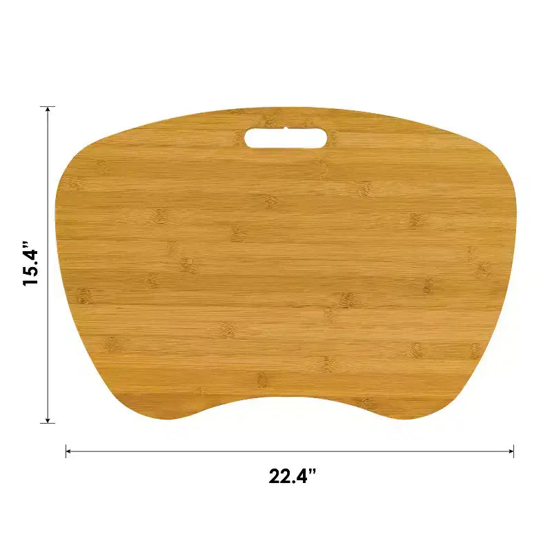 Tablette de genou en bambou avec coussin