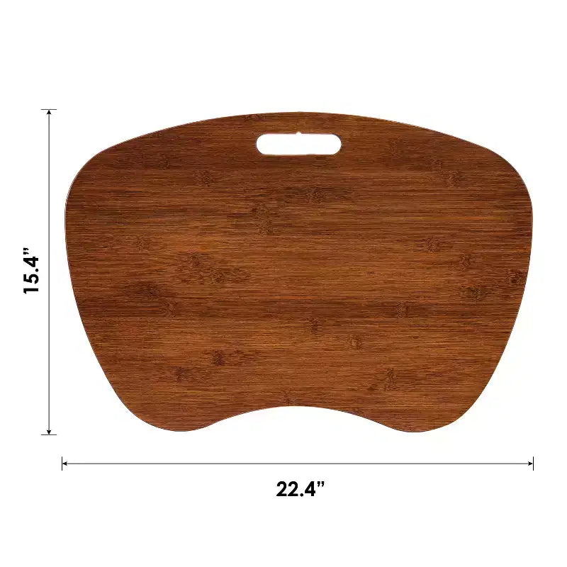 Tablette de genou en bambou avec coussin