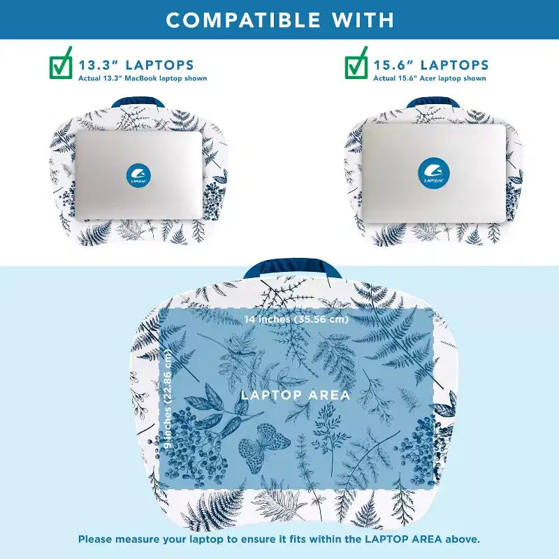 Tablette pour ordinateur portable avec coussin et poignée de transport