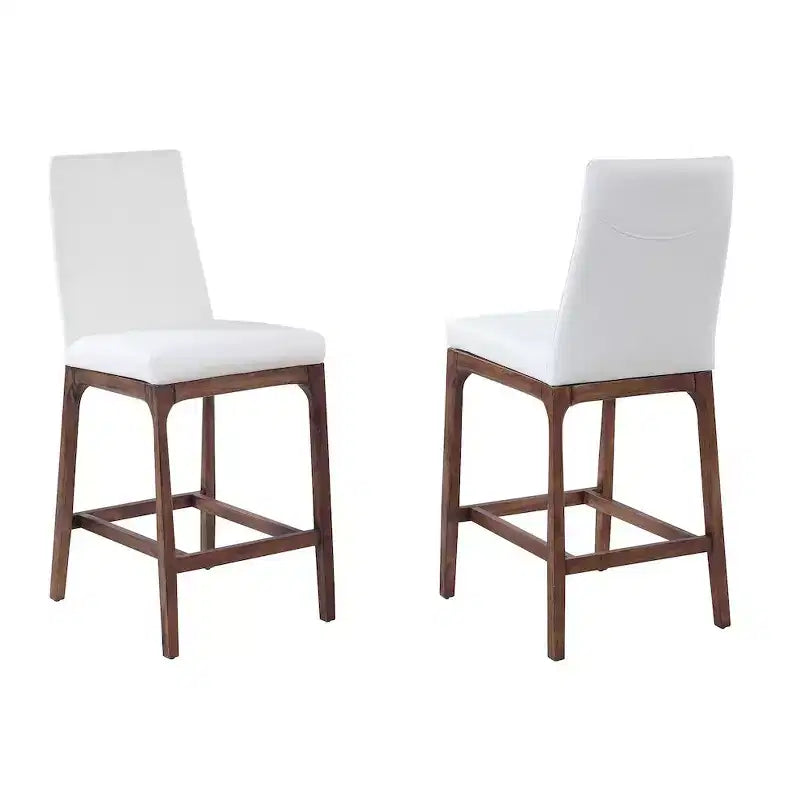 Tabouret de comptoir moderne avec base en bois massif