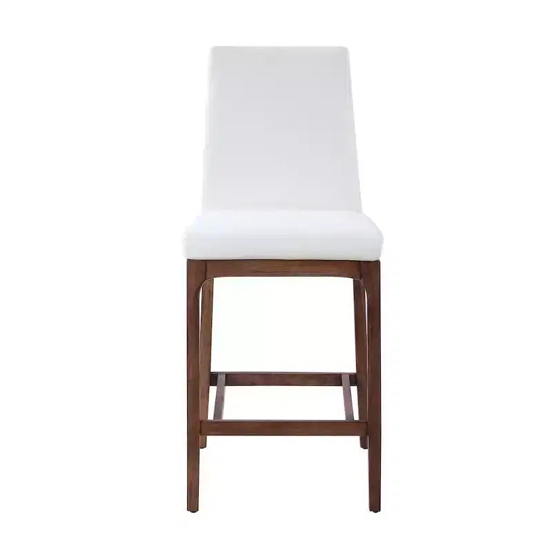 Tabouret de comptoir moderne avec base en bois massif