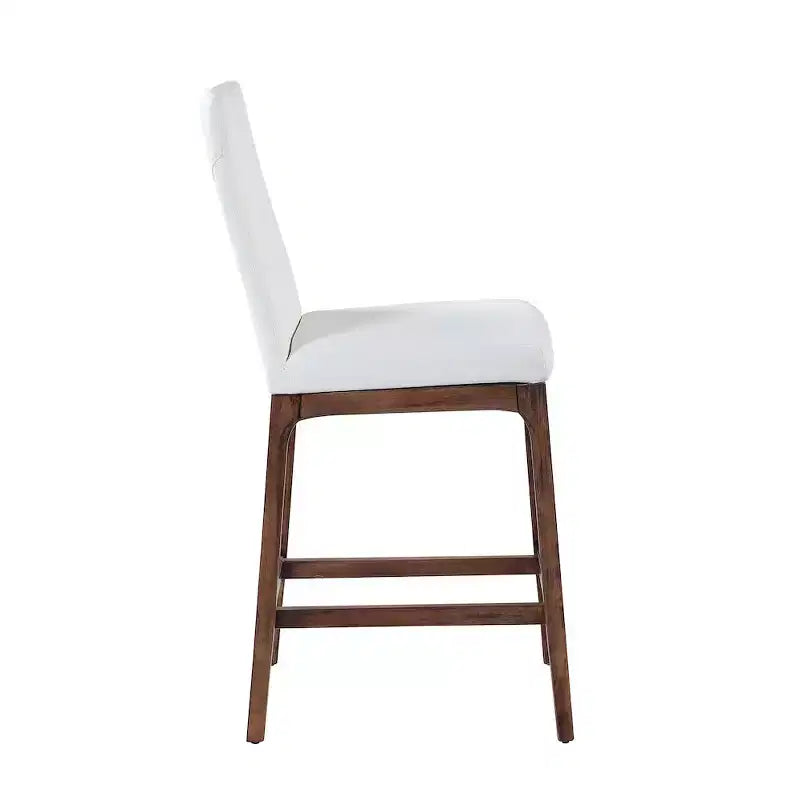 Tabouret de comptoir moderne avec base en bois massif