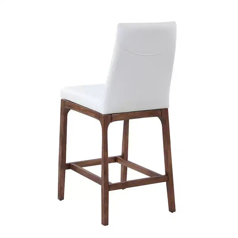 Tabouret de comptoir moderne avec base en bois massif