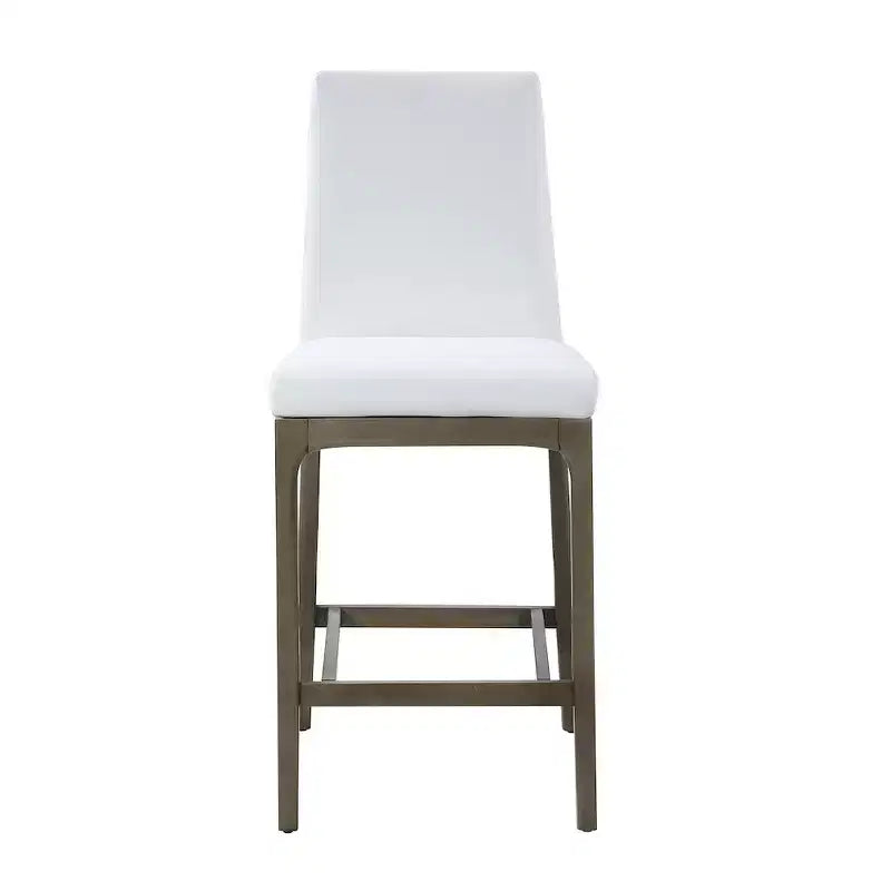 Tabouret de comptoir moderne avec base en bois massif