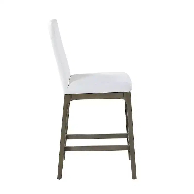 Tabouret de comptoir moderne avec base en bois massif