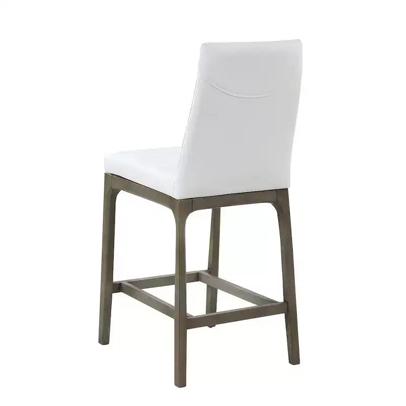 Tabouret de comptoir moderne avec base en bois massif