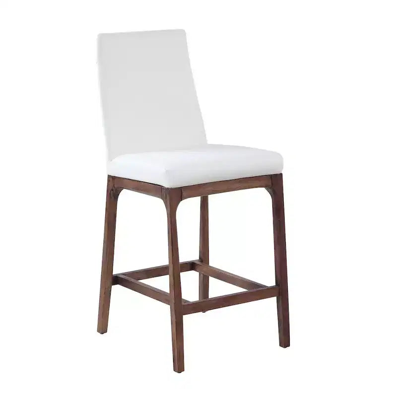 Tabouret de comptoir moderne avec base en bois massif