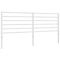 vidaXL 35.4-Inch Metal Headboard for King Size Beds, Durable Steel Construction Headboard for Modern Minimalist Bedroom, Easy Assembly, White