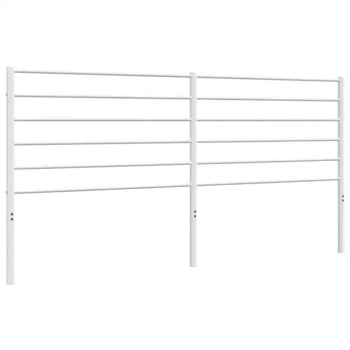 vidaXL 35.4-Inch Metal Headboard for King Size Beds, Durable Steel Construction Headboard for Modern Minimalist Bedroom, Easy Assembly, White