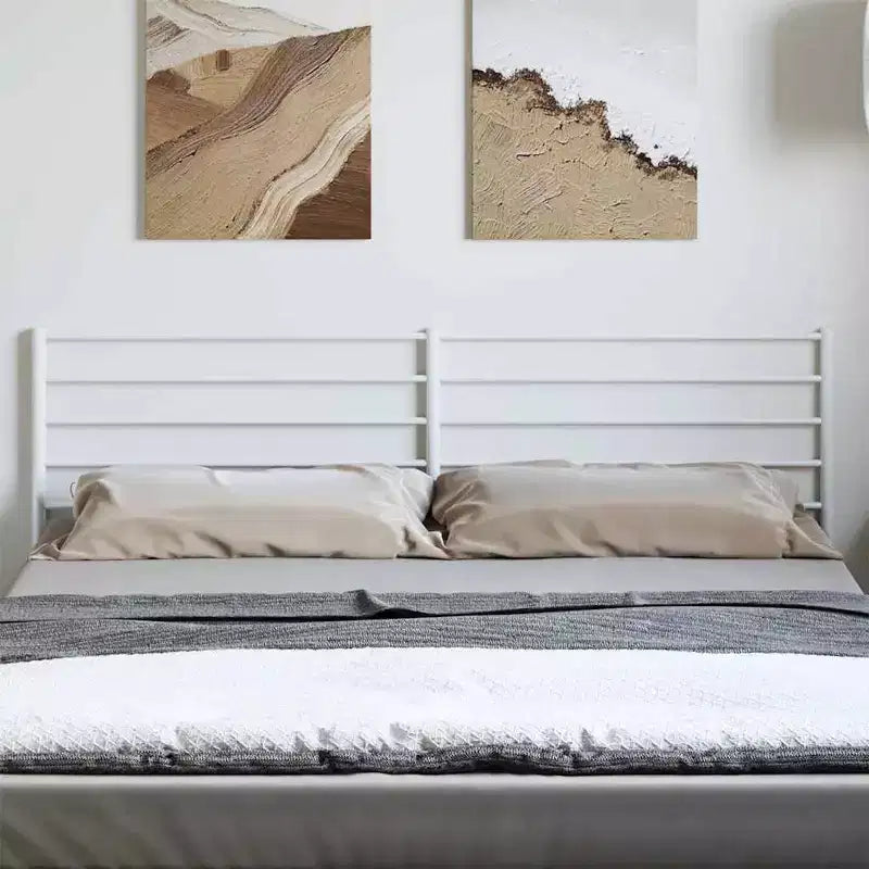 Tête de lit en métal blanc de 35,4 pouces pour lits King Size
