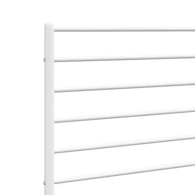 Tête de lit en métal blanc de 35,4 pouces pour lits King Size