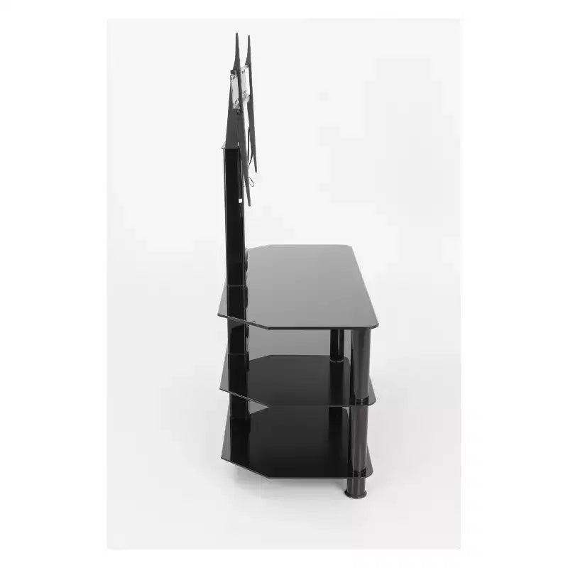 Meuble TV pour téléviseurs jusqu'à 60" avec support TV noir