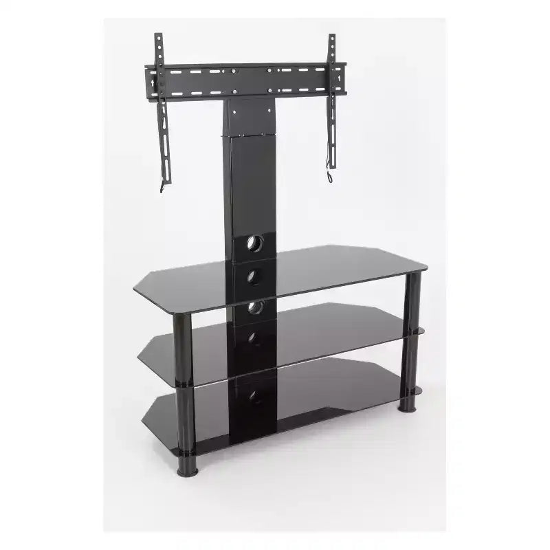 Meuble TV pour téléviseurs jusqu'à 60" avec support TV noir