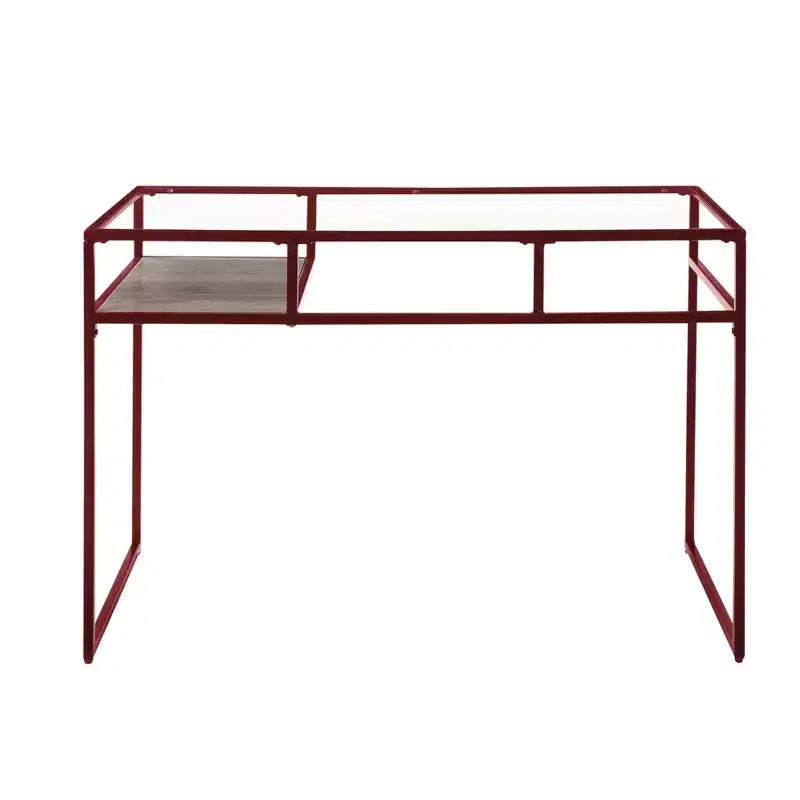 Acme Furniture Yasin Desk Red/Glass