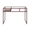 Acme Furniture Yasin Desk Red/Glass