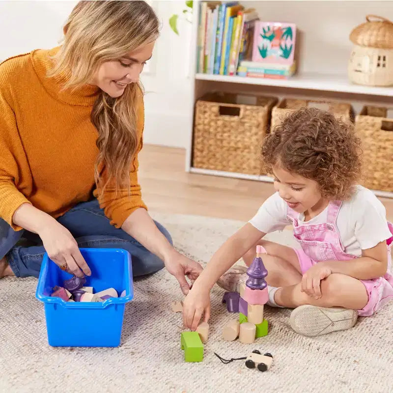 Armoire à 10 casiers avec bacs à façade incurvée, 5x2, Meubles pour enfants