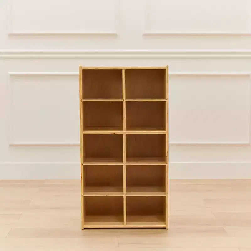 Armoire à 10 casiers avec bacs à façade incurvée, 5x2, Meubles pour enfants