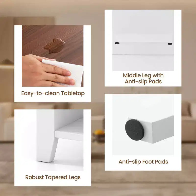 Table basse relevable avec compartiment de rangement caché et étagères