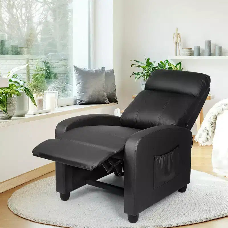 Fauteuil de massage inclinable, canapé simple ergonomique réglable avec assise rembourrée