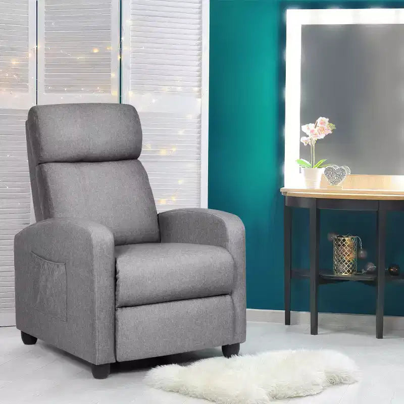 Fauteuil de massage inclinable, canapé simple ergonomique réglable avec assise rembourrée